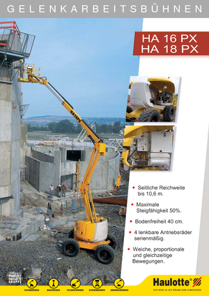 Wheeled Articulating Boom Lifts Haulotte HA 16 PX