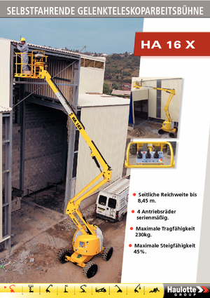 Wheeled Articulating Boom Lifts Haulotte HA 16 X