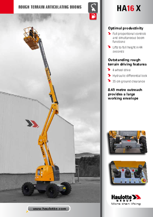 Wheeled Articulating Boom Lifts Haulotte HA 16 X