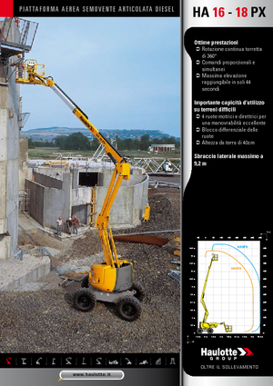 Tekerlekli Mafsall Bomlu Asansörler Haulotte HA 16 PX