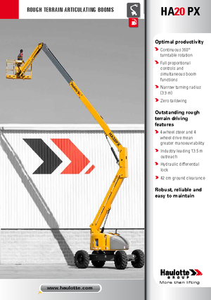 Wheeled Articulating Boom Lifts Haulotte HA 20 PX