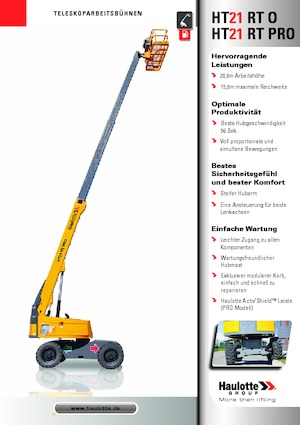 Tekerlekli Teleskopik Bomlu Vinçler Haulotte HT21 RT PRO