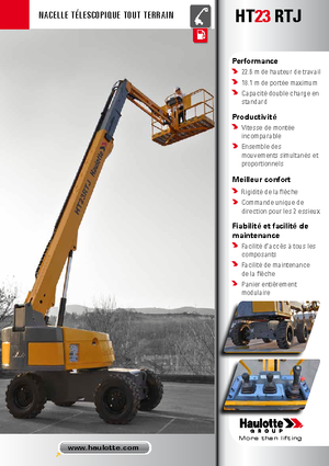 Wheeled Telescopic Boom Lifts Haulotte HT23 RTJ PRO