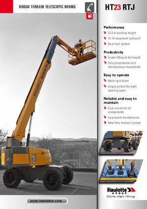 Wheeled Telescopic Boom Lifts Haulotte HT23 RTJ O