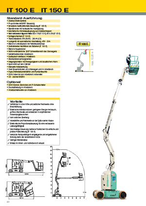 Tekerlekli Teleskopik Bomlu Vinçler Imer IT 100 E