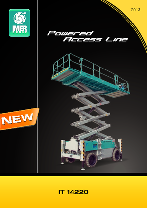 Wheeled scissor lifts Iteco IT 14220 D