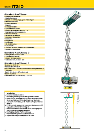 Wheeled scissor lifts Iteco IT 17210 D