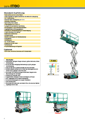Wheeled scissor lifts Iteco IT 7380