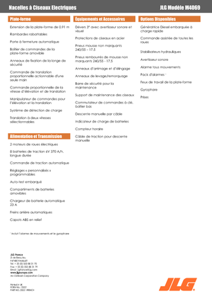 Wheeled scissor lifts JLG M4069LE