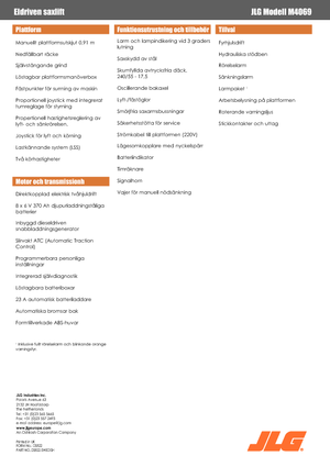 Wheeled scissor lifts JLG M4069LE