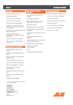 Wheeled scissor lifts JLG M4069LE