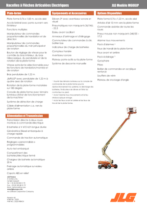 Wheeled Telescopic Boom Lifts JLG M600JP