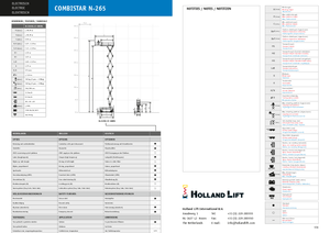 Tekerlekli makas asansörleri Holland-Lift N 265 EL 13 4WD S