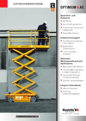 Wheeled scissor lifts Haulotte Optimum 8