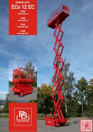 Tekerlekli makas asansörleri PB PB S140-12EC