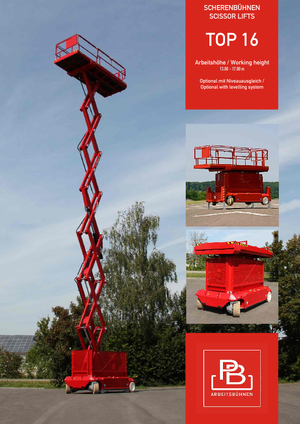 Wheeled scissor lifts PB PB S 151-16 ES