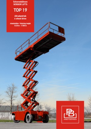 Tekerlekli makas asansörleri PB PB S151-19E