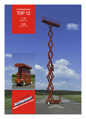 Wheeled scissor lifts PB PB S195-12E