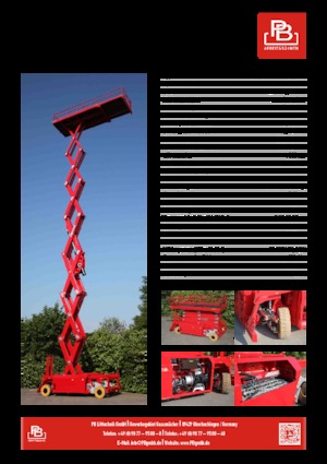 Wheeled scissor lifts PB PB S240-24E 4x4