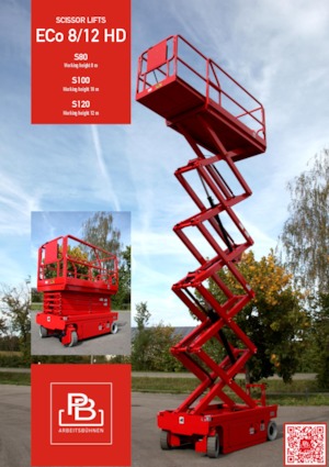 Wheeled scissor lifts PB PB S 120-12 HD
