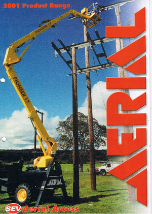 Wheeled Articulating Boom Lifts Aerial Pioneer 17