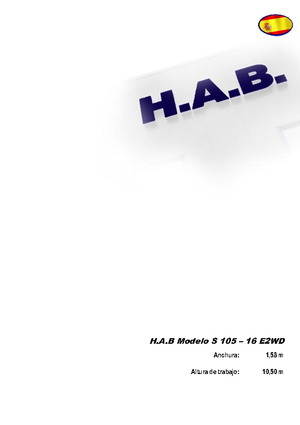 Wheeled scissor lifts HAB S 105-16 E 2WD