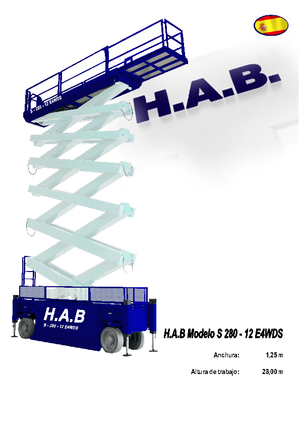 Wheeled scissor lifts HAB S 280-12 E 4WD S