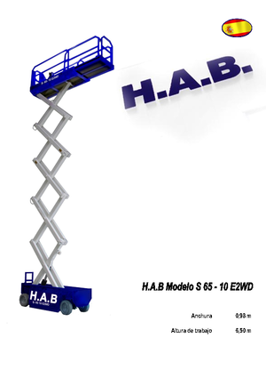 Wheeled scissor lifts HAB S 65-10 E 2WD SP
