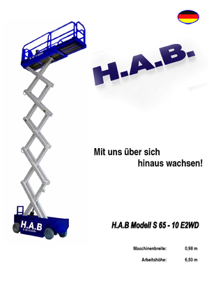 Wheeled scissor lifts HAB S 65-10 E 2WD SP