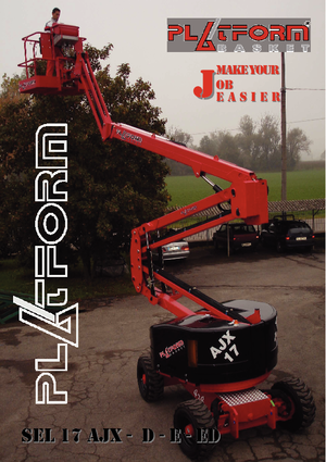 Tekerlekli Mafsall Bomlu Asansörler Basket SEL 17 AJX