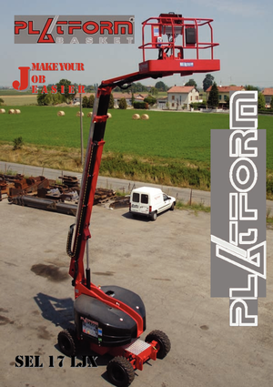 Wheeled Telescopic Boom Lifts Basket SEL 17 LJX