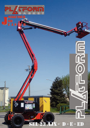 Wheeled Articulating Boom Lifts Basket SEL 23 AJX