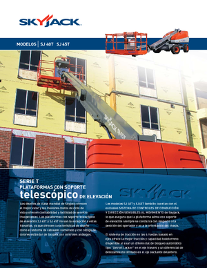 Wheeled Telescopic Boom Lifts Skyjack SJ 45 T