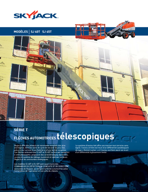 Wheeled Telescopic Boom Lifts Skyjack SJ 45 T