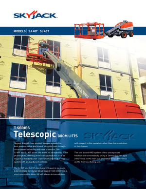 Wheeled Telescopic Boom Lifts Skyjack SJ 45 T