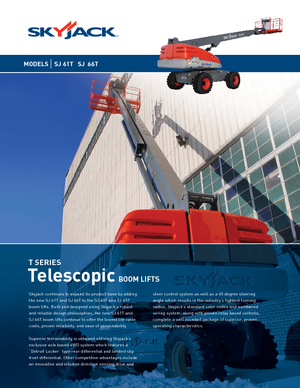 Wheeled Telescopic Boom Lifts Skyjack SJ 66 T