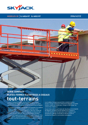 Wheeled scissor lifts Skyjack SJ 6832 RT