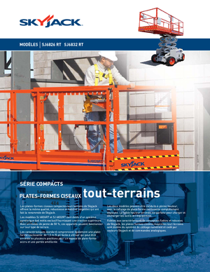Wheeled scissor lifts Skyjack SJ 6832 RT