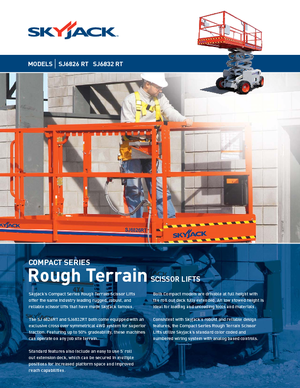 Wheeled scissor lifts Skyjack SJ 6832 RT