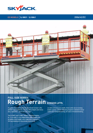 Wheeled scissor lifts Skyjack SJ 8841