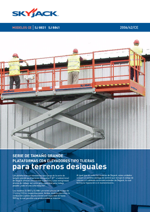 Tekerlekli makas asansörleri Skyjack SJ 8841