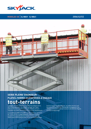 Wheeled scissor lifts Skyjack SJ 8841