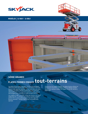 Tekerlekli makas asansörleri Skyjack SJ 8841