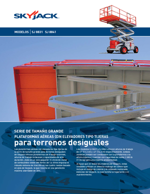 Wheeled scissor lifts Skyjack SJ 8841