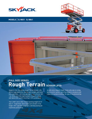 Wheeled scissor lifts Skyjack SJ 8841
