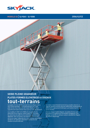 Wheeled scissor lifts Skyjack SJ 9250