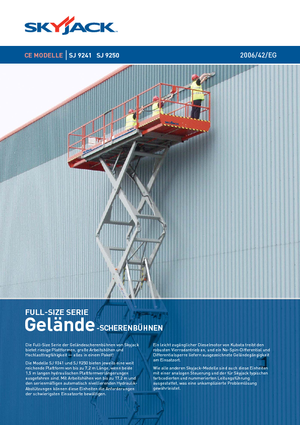 Wheeled scissor lifts Skyjack SJ 9250