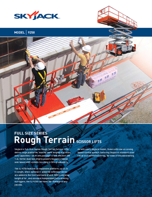 Tekerlekli makas asansörleri Skyjack SJ 9250