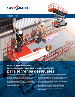 Tekerlekli makas asansörleri Skyjack SJ 9250