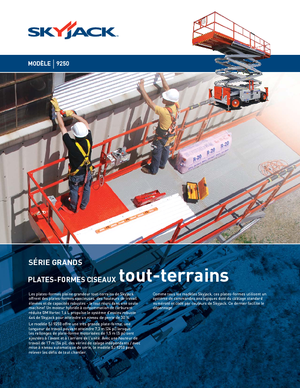 Tekerlekli makas asansörleri Skyjack SJ 9250